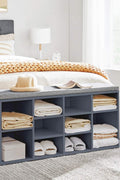 New 10 - Compartment Shoe Storage Cabinet – Entryway & Bedroom Organizer - with Gray | Sold by Uncle Wiener's Wholesale