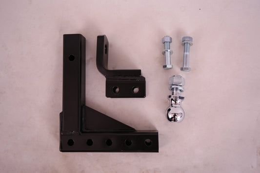 New 10" Drop Hitch Trailer Ball Mount – Fits 2" Receiver | 2 - 5/16" Ball, 5000 lb Capacity – Model HB001 - with | Sold by Uncle Wiener's Wholesale