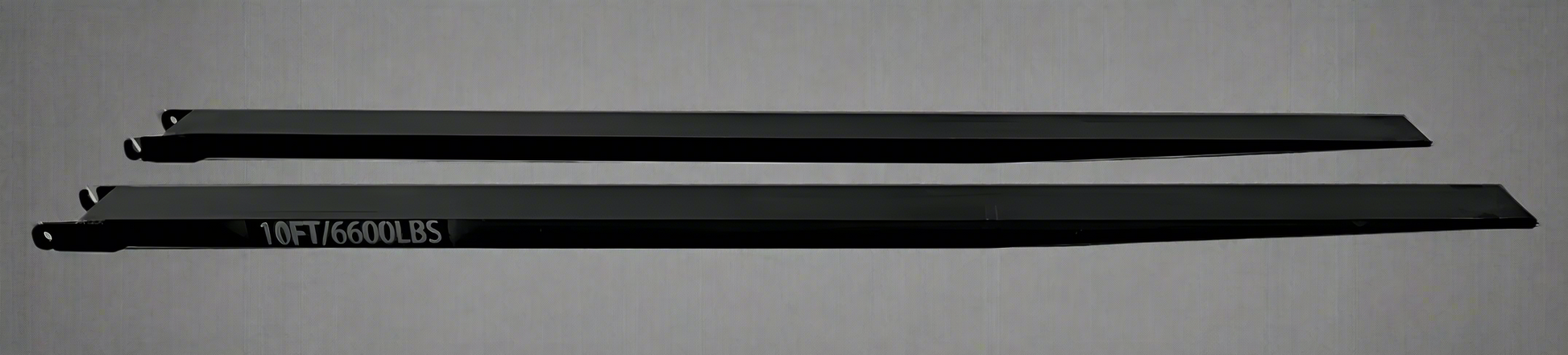 Heavy-Duty Forklift Fork Extensions – Slide-On Steel Sleeves in 10 FT and 8 FT Lengths with 6600 lbs Capacity