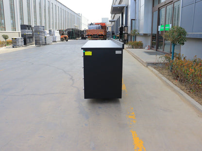 NEW 10 FT HEAVY DUTY STEEL WORK BENCH 35 , 25 , 20 & 15 DRAWER - with 20 Drawer Black | Sold by Uncle Wiener's Wholesale