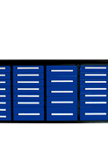 NEW 10 FT HEAVY DUTY STEEL WORK BENCH 35 , 25 , 20 & 15 DRAWER - with 35 Drawer Blue | Sold by Uncle Wiener's Wholesale