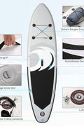 10 FT Inflatable Stand Up Paddle Board with Paddle, Pump, Backpack & Accessories – Lightweight SUP for Beginners & Intermediate Riders