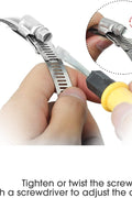 New 10 ft Stainless Steel Strap & 6 Fastener Clamps – DIY Adjustable Hose Clamp Kit, Rust - Resistant 304 Stainless Steel - with | Sold by Uncle Wiener's Wholesale