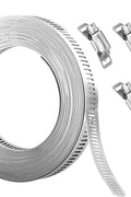 New 10 ft Stainless Steel Strap & 6 Fastener Clamps – DIY Adjustable Hose Clamp Kit, Rust - Resistant 304 Stainless Steel - with | Sold by Uncle Wiener's Wholesale