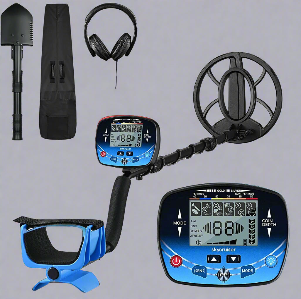 TX910 10-Inch Metal Detector with Waterproof Coil & Headphones