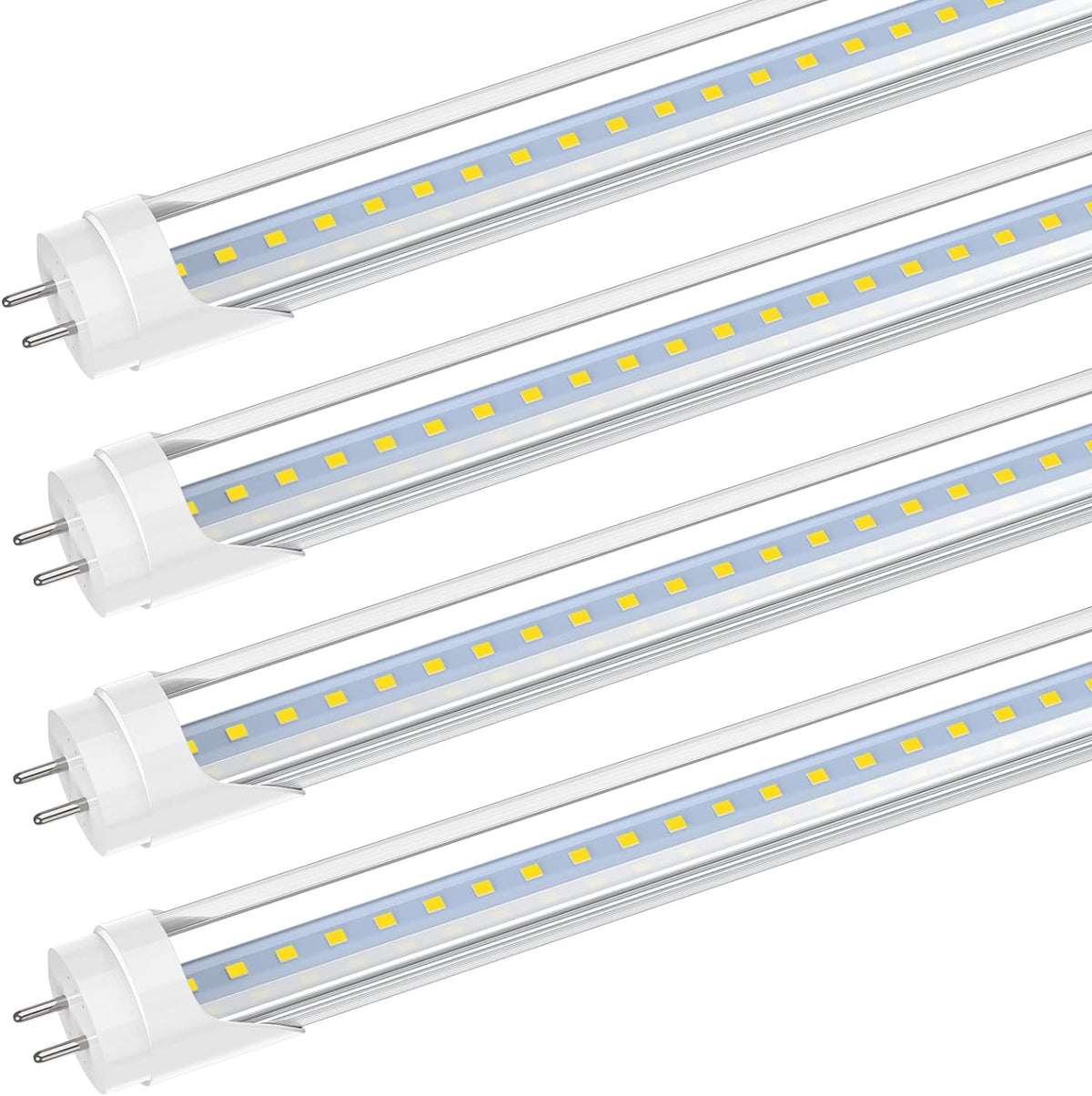 New 10-Pack 4FT T8 LED Tube Lights – CLEAR Double Pin, Energy-Efficien ...