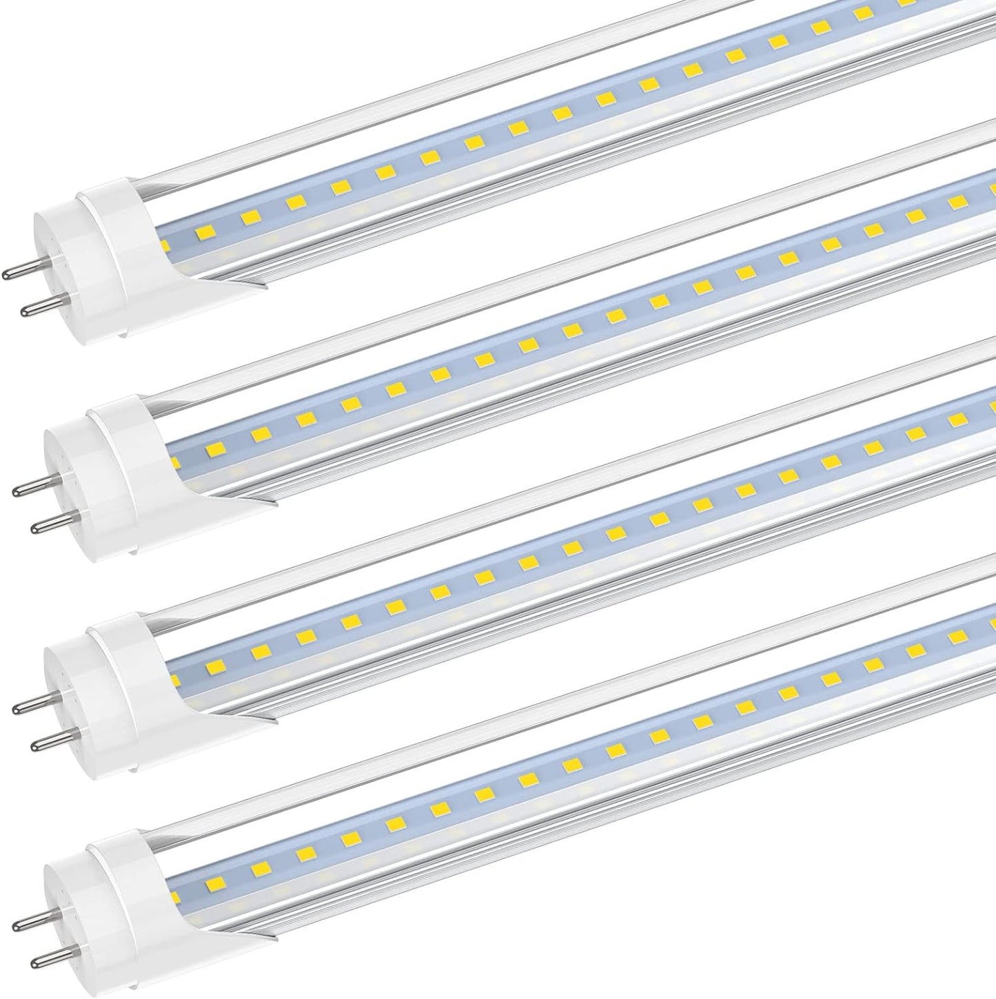 New 10 - Pack 4FT T8 LED Tube Lights – Double Pin, Energy - Efficient Replacement for Fluorescent Bulbs 618512B - with | Sold by Uncle Wiener's Wholesale