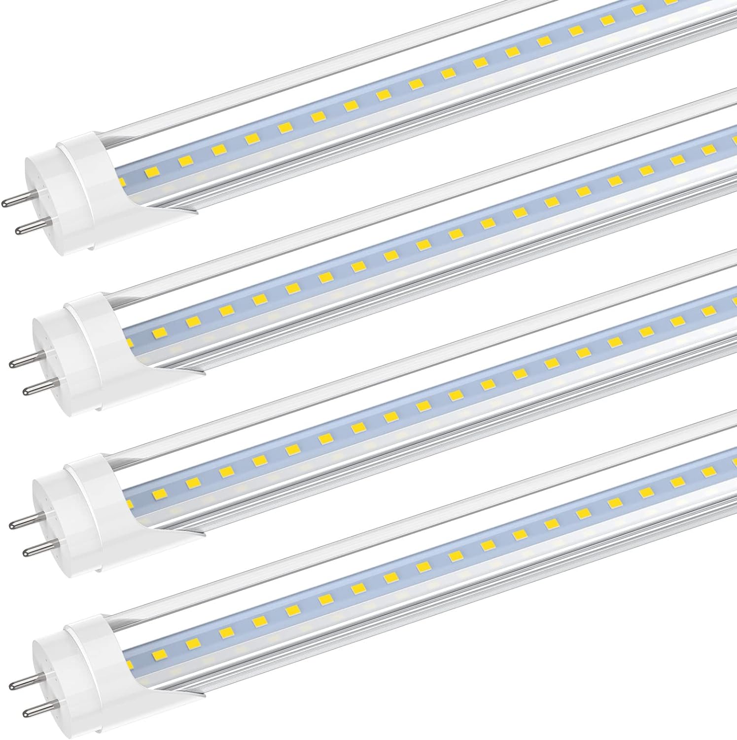 New 10 - Pack 4FT T8 LED Tube Lights – Double Pin, Energy - Efficient Replacement for Fluorescent Bulbs 618512B - with | Sold by Uncle Wiener's Wholesale