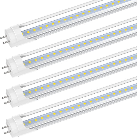 New 10 - Pack 4FT T8 LED Tube Lights – Double Pin, Energy - Efficient Replacement for Fluorescent Bulbs 618512B - with | Sold by Uncle Wiener's Wholesale