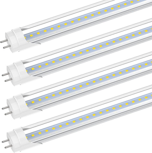 New 10 - Pack 4FT T8 LED Tube Lights – Double Pin, Energy - Efficient Replacement for Fluorescent Bulbs 618512B - with | Sold by Uncle Wiener's Wholesale