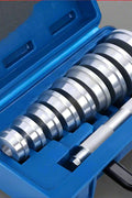 10 PCS Bearing Race and Seal Driver Set with Case
Aluminum Driver Collars for Seal Installation
Bearing Seal Driver Pilot Tool Closeup
Heavy-Duty Aluminum Bearing Driver Set in Use
Full 10 Piece Mechanic Bearing Installer Kit