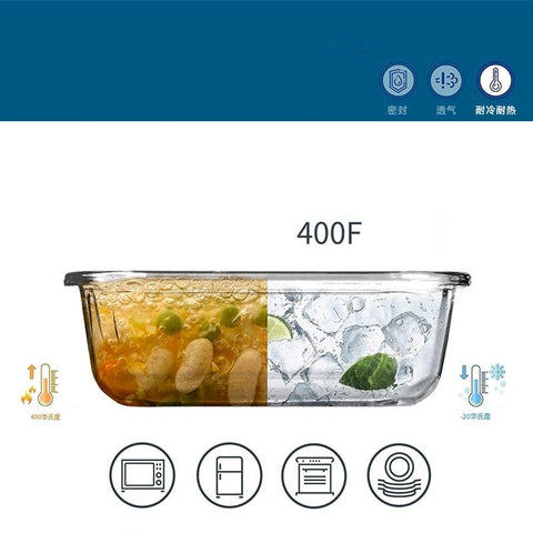 New 10 PCS Glass Food Storage Container Set – Airtight, Microwave & Dishwasher Safe 826754 - with | Sold by Uncle Wiener's Wholesale