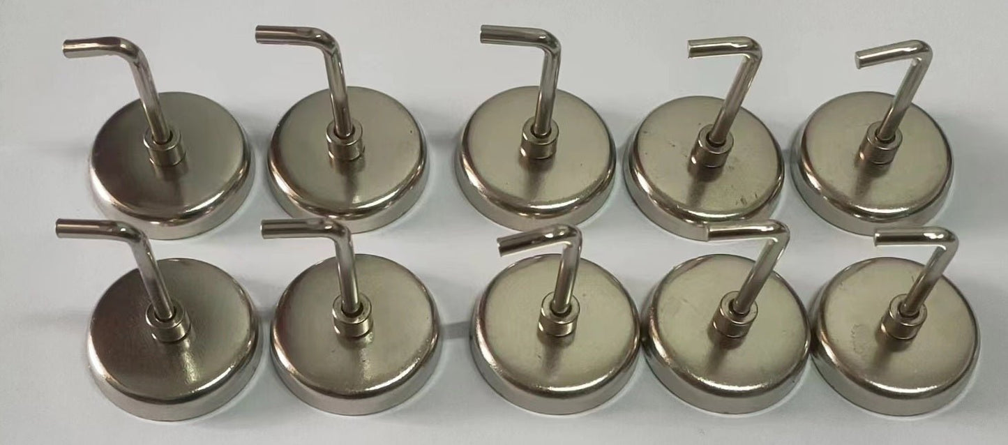 NEW 10 PCS Magnetic Hook Set – 28 lbs Strength TP11960 - with | Sold by Uncle Wiener's Wholesale