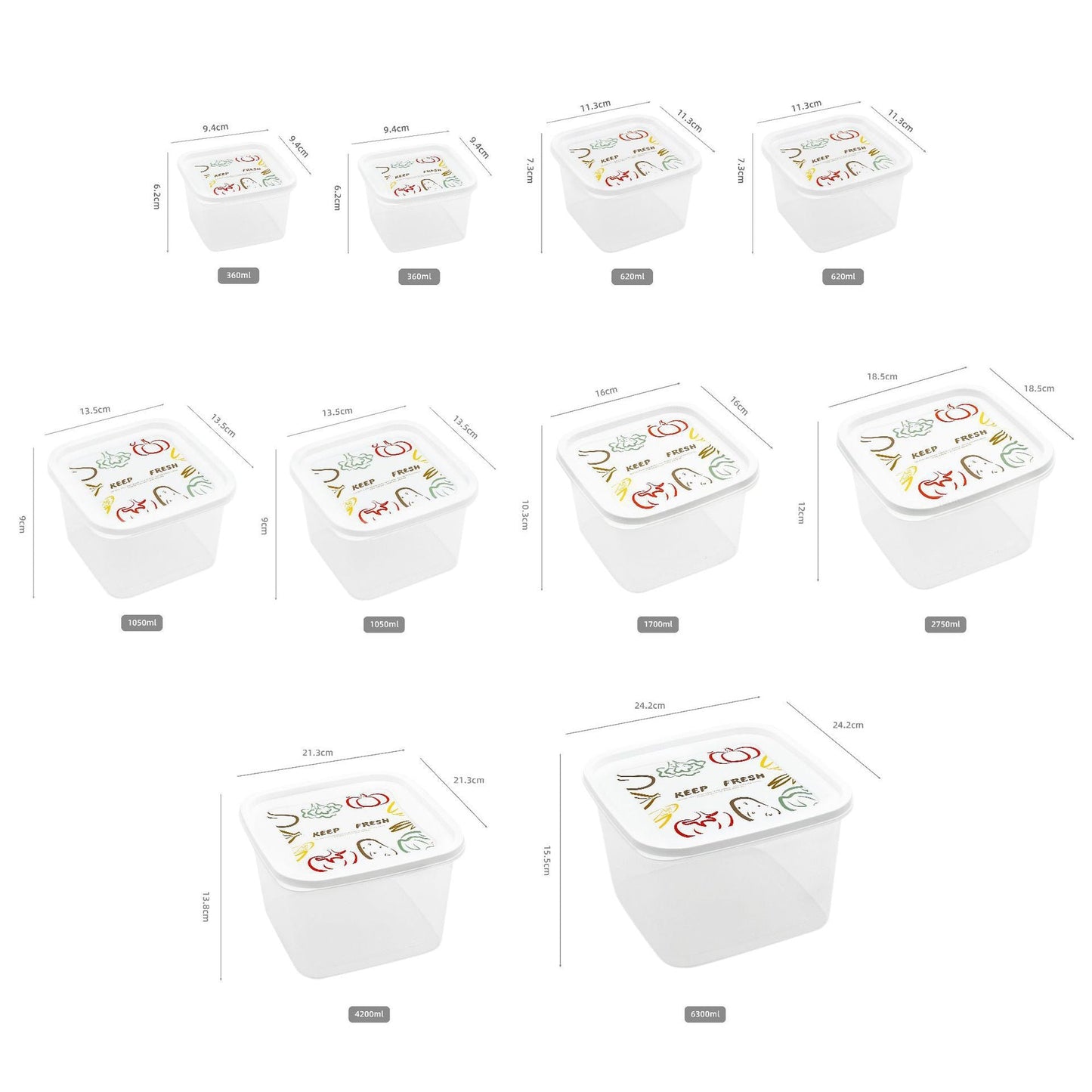 "round and square food storage container set"

"10 piece BPA-free kitchen storage containers"

"stackable plastic food containers with lids"

"clear freezer-safe food containers set"

"organized kitchen pantry with container sets"