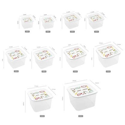 "round and square food storage container set"

"10 piece BPA-free kitchen storage containers"

"stackable plastic food containers with lids"

"clear freezer-safe food containers set"

"organized kitchen pantry with container sets"