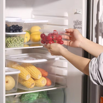 "round and square food storage container set"

"10 piece BPA-free kitchen storage containers"

"stackable plastic food containers with lids"

"clear freezer-safe food containers set"

"organized kitchen pantry with container sets"