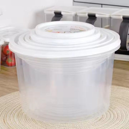 "round and square food storage container set"

"10 piece BPA-free kitchen storage containers"

"stackable plastic food containers with lids"

"clear freezer-safe food containers set"

"organized kitchen pantry with container sets"