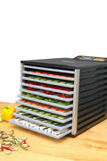 New 10 tray food dehydrator with digital timer, temperature control, and rear - mounted fan 710722 - with | Sold by Uncle Wiener's Wholesale