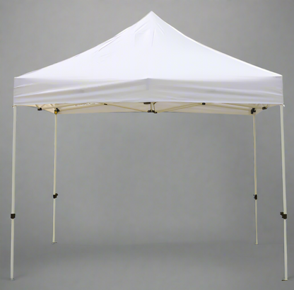 White 10x10 pop-up gazebo full view

Side angle of outdoor canopy tent model ZB034

10x10 party tent with steel frame and fabric top

