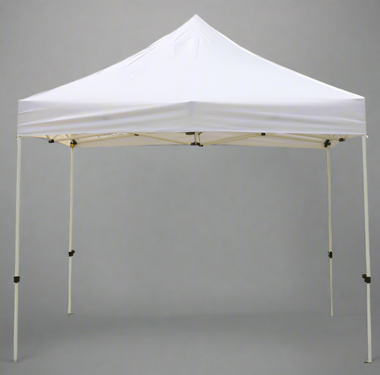 White 10x10 pop-up gazebo full view

Side angle of outdoor canopy tent model ZB034

10x10 party tent with steel frame and fabric top

