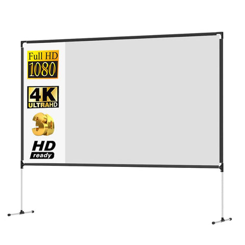 New 100 - Inch Projector Screen with Stand – Portable & Easy Setup 592021 - with | Sold by Uncle Wiener's Wholesale
