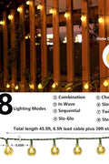 New 100 LED 72FT Solar Crystal Globe String Lights – Outdoor Waterproof Garden Decor 10213CW - with COOL WHITE | Sold by Uncle Wiener's Wholesale