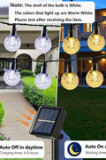 New 100 LED 72FT Solar Crystal Globe String Lights – Outdoor Waterproof Garden Decor 10213CW - with COOL WHITE | Sold by Uncle Wiener's Wholesale