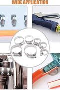 100 PCS stainless steel hose clamp set with case and screwdriver
Hose clamp assortment kit for plumbing and automotive use
Adjustable stainless steel hose clamps in 8 sizes