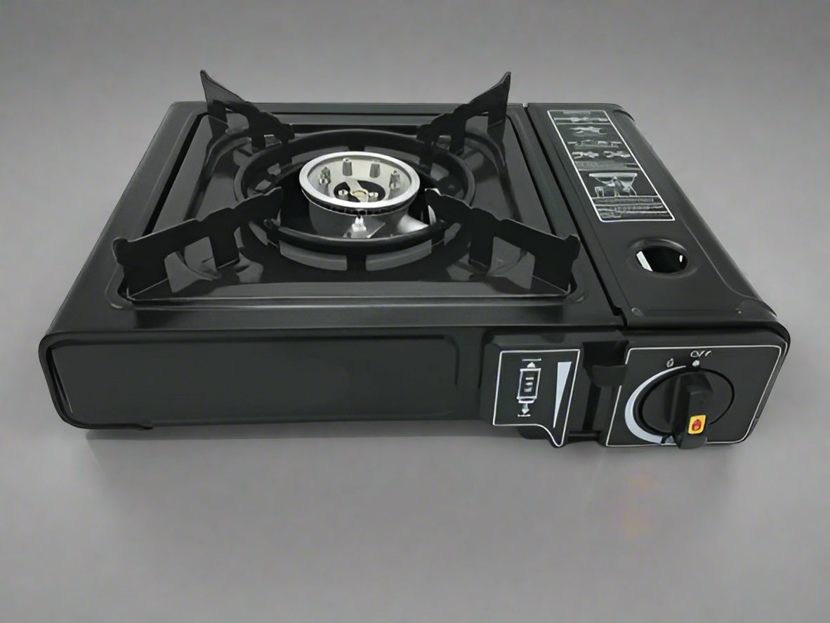Portable 10,000 BTU Butane Camping Stove with Carry Case