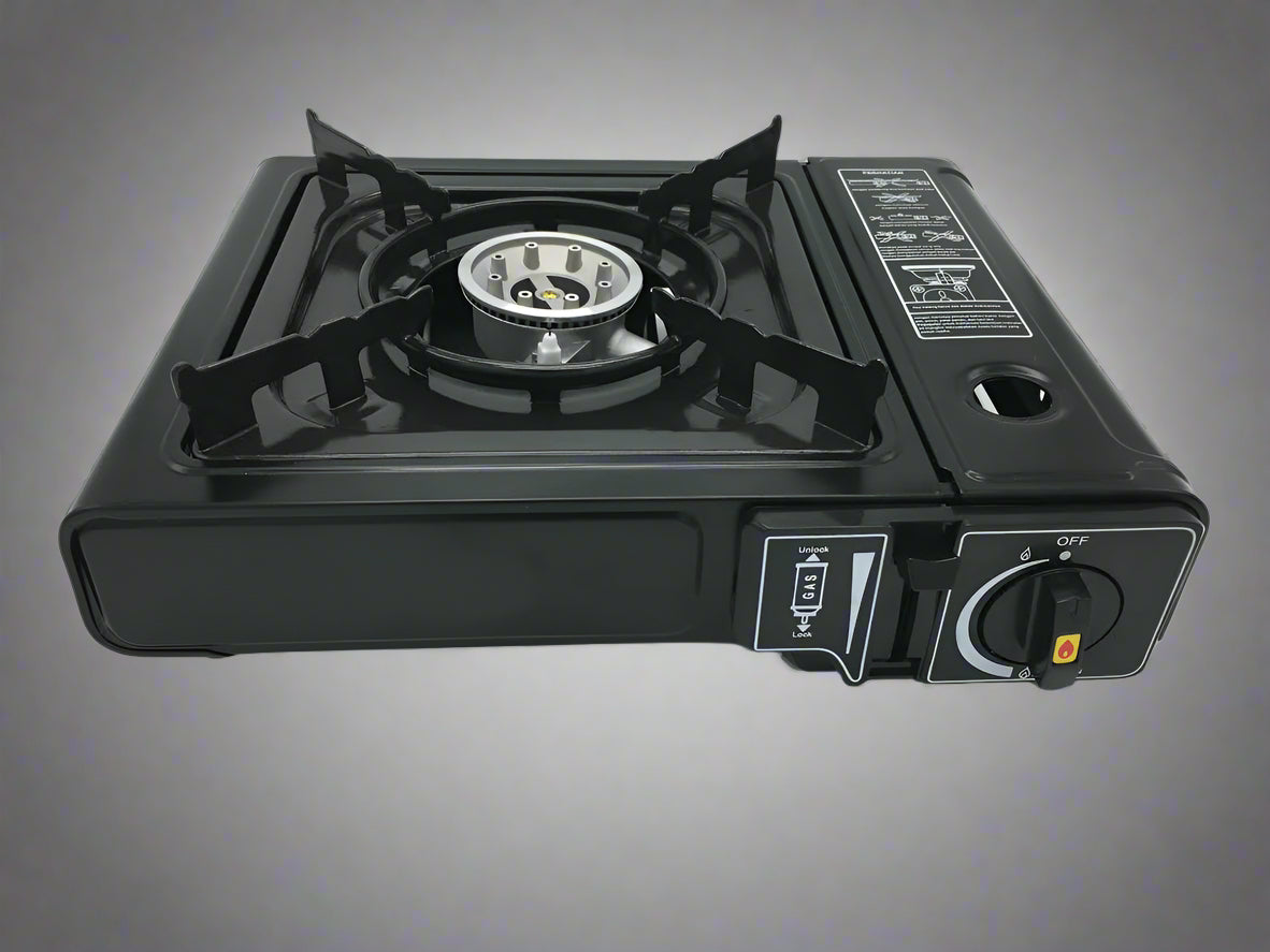 Portable 10,000 BTU Butane Camping Stove with Carry Case
