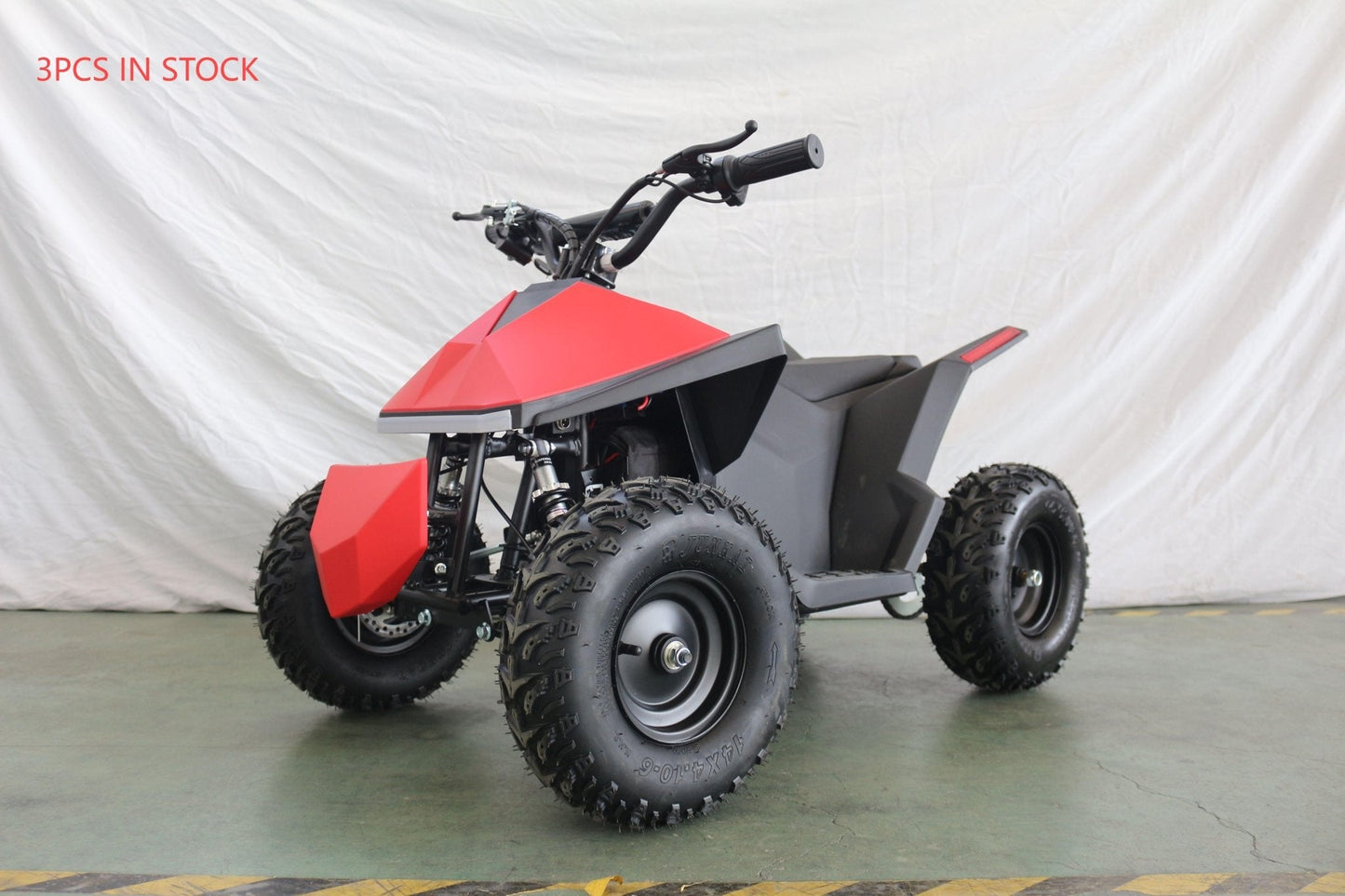 1000W kids electric ATV in cyan color – side view
Cyber kids electric ride-on ATV in bright red – front angle
Matte black 1000W kids quad ATV with disc brakes
Electric ATV for kids with 36V battery and suspension system
Backyard-ready kids ATV with rugged tires and FNR gear