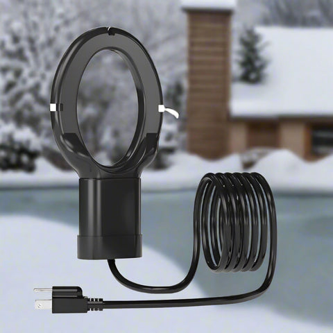 1000W submersible water heater de-icer with power cord
Outdoor tank de-icer for winter freezing prevention
Close-up of corrosion-resistant water heater
Heater de-icer with automatic shut-off feature
Submersible pond and trough water heater in packaging
Winter water trough heater ready for use