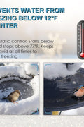 1000W submersible water heater de-icer with power cord
Outdoor tank de-icer for winter freezing prevention
Close-up of corrosion-resistant water heater
Heater de-icer with automatic shut-off feature
Submersible pond and trough water heater in packaging
Winter water trough heater ready for use