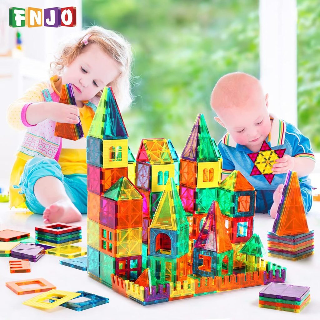 New 100/108/118 PCS Magnetic Tiles 3D Building Blocks Set – STEM Educational Toy for Kids - with 100 PCS SET | Sold by Uncle Wiener's Wholesale