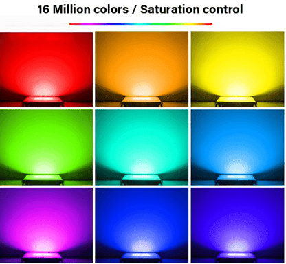 NEW 100W RGB LED Flood Light with Smart Phone APP & Voice Control — WiFi Enabled, RGB + CCT - with | Sold by Uncle Wiener's Wholesale