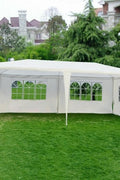 10x20 Ft White Party Tent – Full View with Windows

10x20 Ft Outdoor Tent – Side Angle with Canopy

10x20 Ft Event Tent – Inside View Setup

Durable Polyethylene White Party Tent – Rear Angle

Waterproof Party Tent with Steel Frame – Lawn Setup