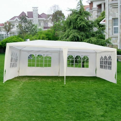 10x20 Ft White Party Tent – Full View with Windows

10x20 Ft Outdoor Tent – Side Angle with Canopy

10x20 Ft Event Tent – Inside View Setup

Durable Polyethylene White Party Tent – Rear Angle

Waterproof Party Tent with Steel Frame – Lawn Setup
