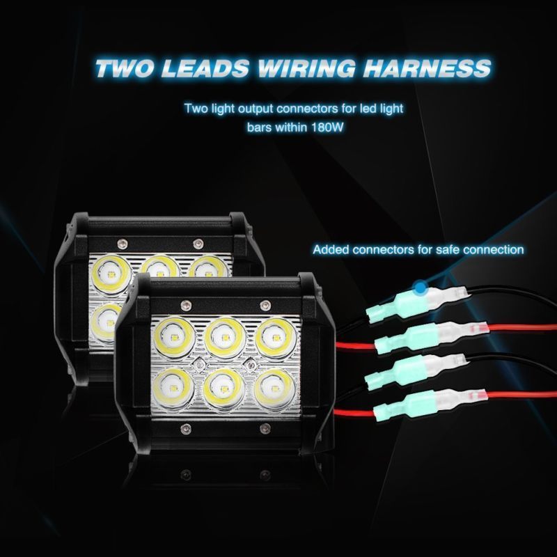 NEW 10FT LED Light Bar Wiring Harness with Rocker Switch & On/Off Switch 920648 - with 1 Pc LED Bar Wiring Harness Switch | Sold by Uncle Wiener's Wholesale