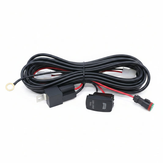 NEW 10FT LED Light Bar Wiring Harness with Rocker Switch & On/Off Switch 920648 - with 1 Pc LED Bar Wiring Harness Switch | Sold by Uncle Wiener's Wholesale