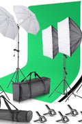 New 10FT Photo Studio Lighting Kit ��� Complete Video & Photography Setup with Backdrops, Softboxes, Umbrellas & Stands 56CMS - with | Sold by Uncle Wiener's Who