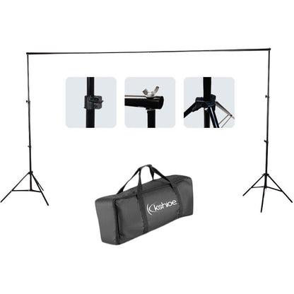New 10FT Professional Photography Backdrop Stand Kit ��� Heavy - Duty Steel Support System S1083 - with | Sold by Uncle Wiener's Who