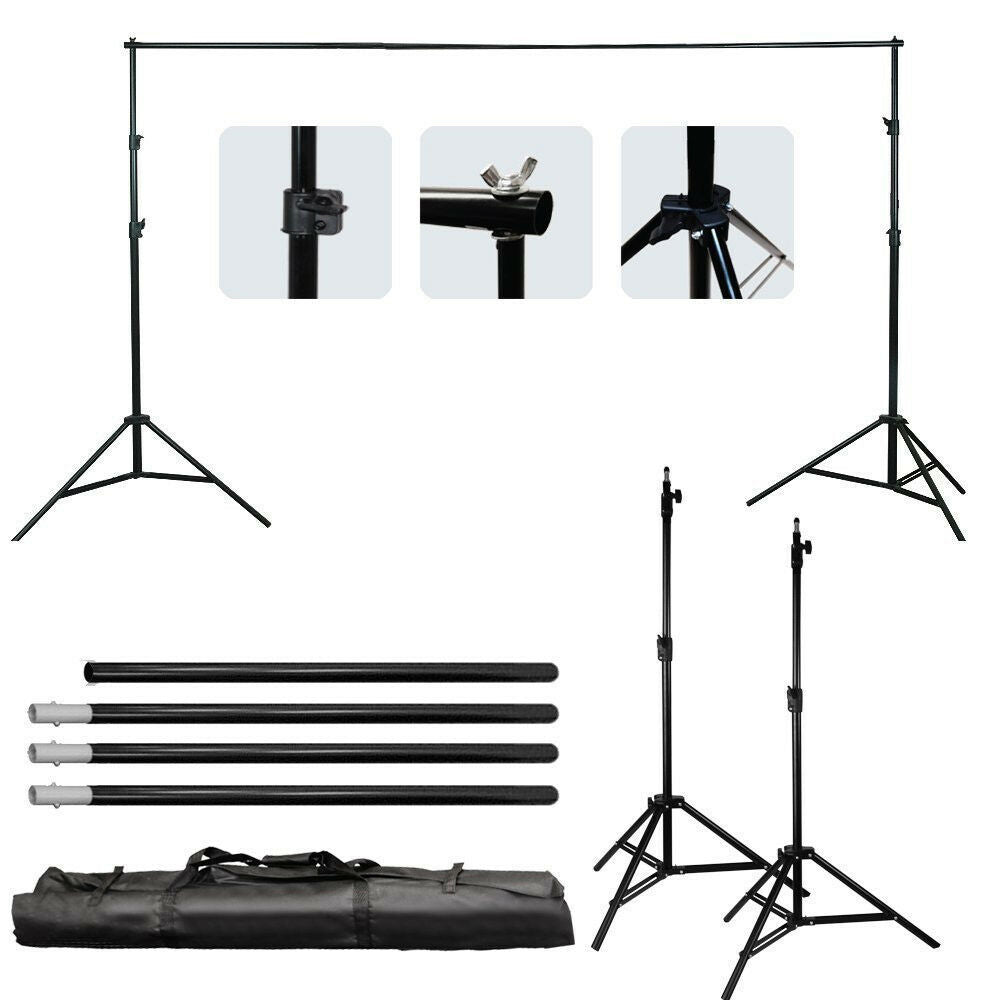 New 10FT Professional Photography Backdrop Stand Kit ��� Heavy - Duty Steel Support System S1083 - with | Sold by Uncle Wiener's Who