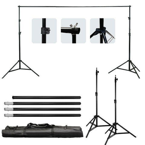 New 10FT Professional Photography Backdrop Stand Kit ��� Heavy - Duty Steel Support System S1083 - with | Sold by Uncle Wiener's Who