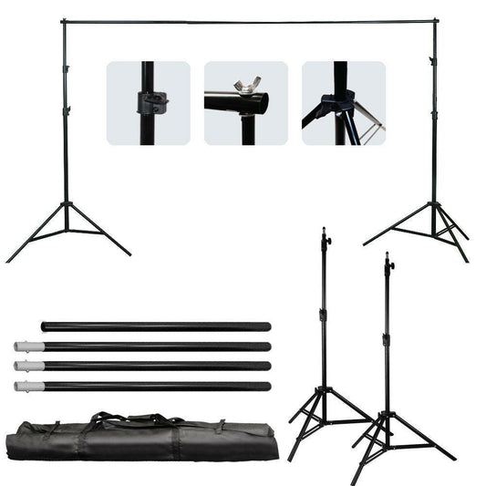 New 10FT Professional Photography Backdrop Stand Kit ��� Heavy - Duty Steel Support System S1083 - with | Sold by Uncle Wiener's Who