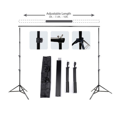 New 10FT Professional Photography Backdrop Stand Kit ��� Heavy - Duty Steel Support System S1083 - with | Sold by Uncle Wiener's Who