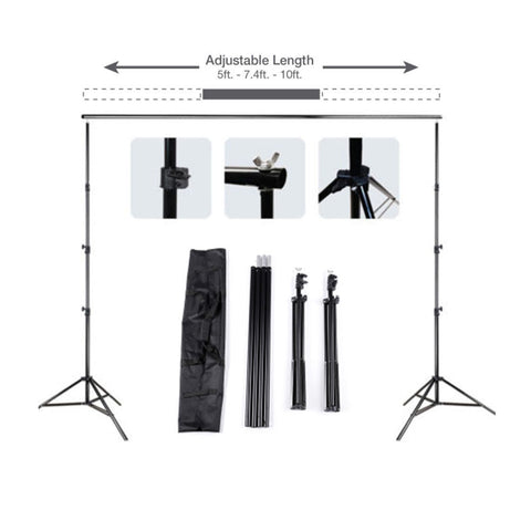 New 10FT Professional Photography Backdrop Stand Kit ��� Heavy - Duty Steel Support System S1083 - with | Sold by Uncle Wiener's Who