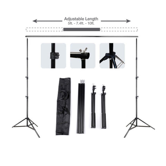 New 10FT Professional Photography Backdrop Stand Kit ��� Heavy - Duty Steel Support System S1083 - with | Sold by Uncle Wiener's Who