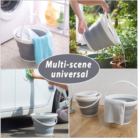 New 10L Collapsible Silicone Bucket – Portable Folding Bucket for Camping, Fishing & Travel 10L23 - with | Sold by Uncle Wiener's Wholesale