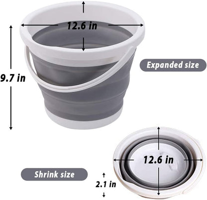 New 10L Collapsible Silicone Bucket – Portable Folding Bucket for Camping, Fishing & Travel 10L23 - with | Sold by Uncle Wiener's Wholesale