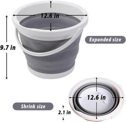 New 10L Collapsible Silicone Bucket – Portable Folding Bucket for Camping, Fishing & Travel 10L23 - with | Sold by Uncle Wiener's Wholesale